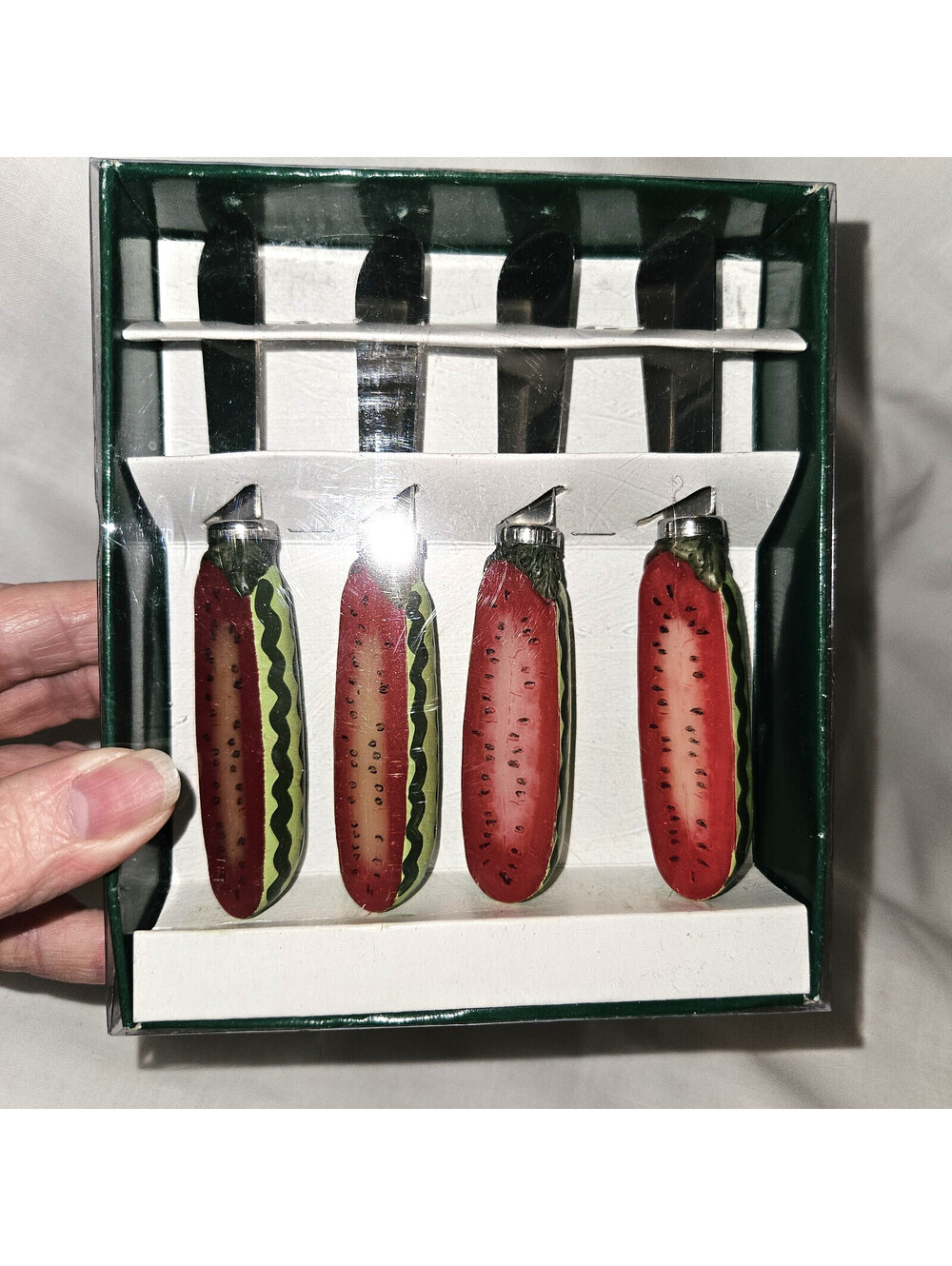 Boston Warehouse Watermelon Spreader Knives Set of 4 Stainless Steel Fruit...